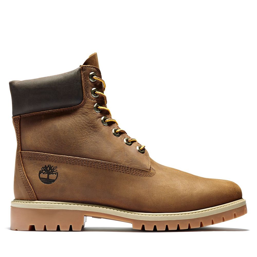 Timberland 6-Inch Μποτακια Ανδρικα Καφε - Heritage Ek+ Waterproof - Greece 0286719-IX